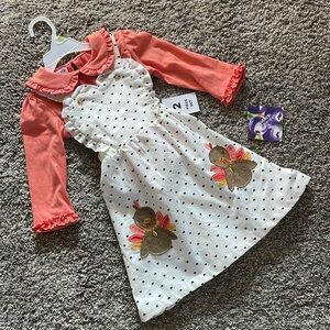 NEW Bonnie Jean Thanksgiving dress set